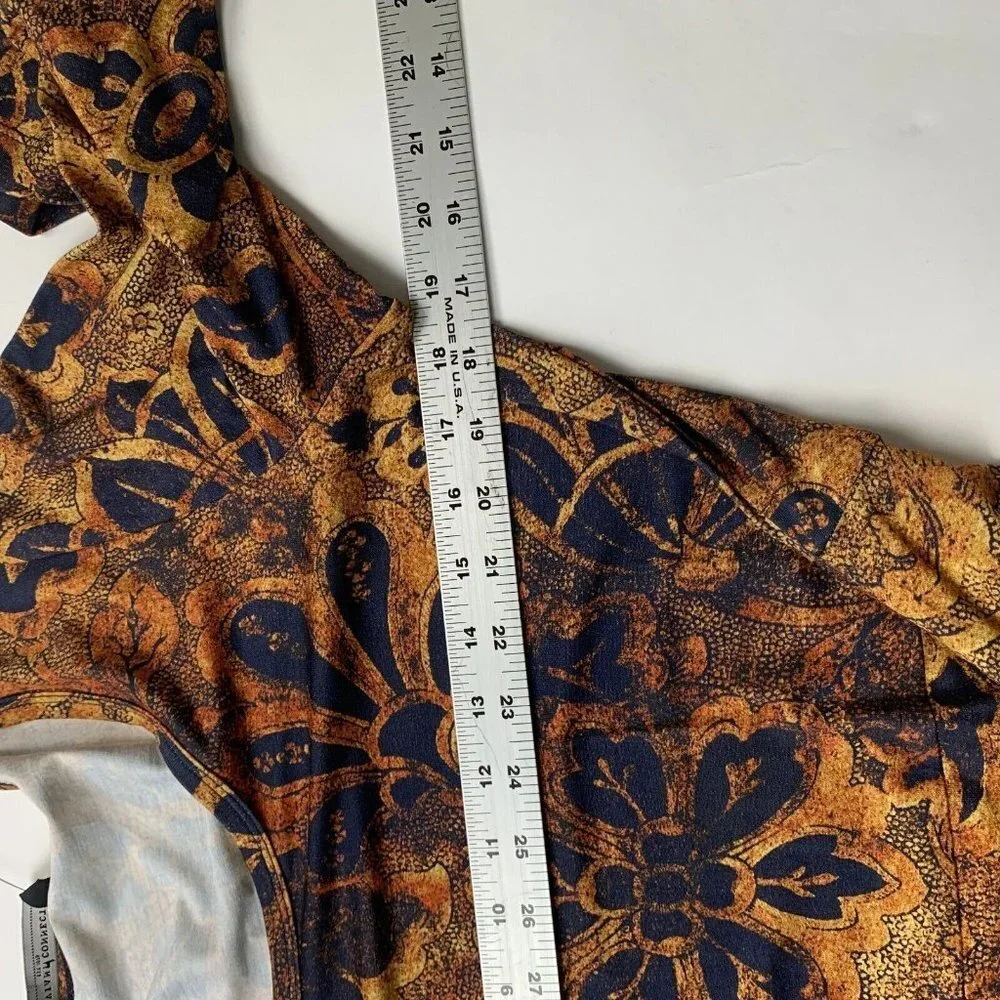 Peruvian Connection Womens Beatrice Dress Multicolor Size L Floral Knit - Picture 5 of 5